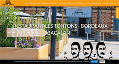 Desktop Screenshot of lestontons-restaurant.com