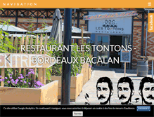 Tablet Screenshot of lestontons-restaurant.com